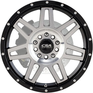 CSA Renegade Wheel 17x8 Small Cap Gloss Black Machine Face - Brixton 4x4 - Buy Online Now!
